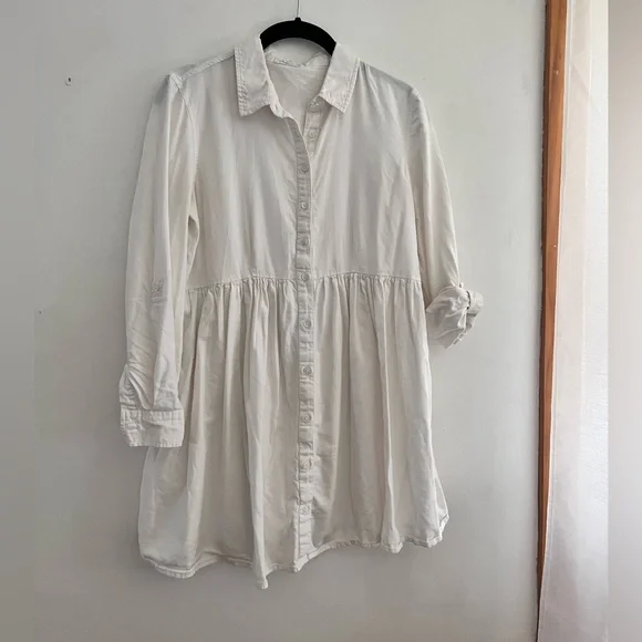 Ingrid & Isabel Classic White Shirt Dress - Picture 1 of 5